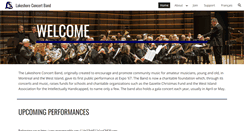 Desktop Screenshot of lakeshoreconcertband.ca