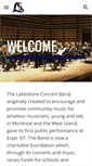 Mobile Screenshot of lakeshoreconcertband.ca